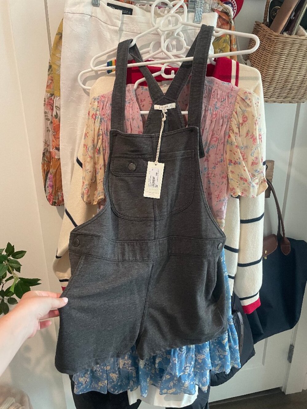 Z Supply Women's Grey and Black Dungarees-overalls, XS, NWT